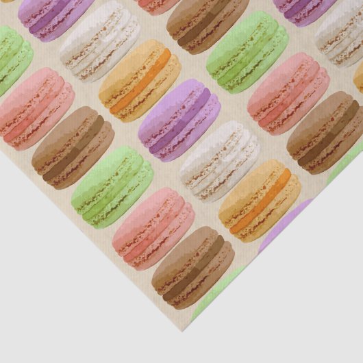 Franse macarons, pastelkleuren tissuepapier (Detail)