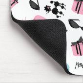 Franse Macarons Poodles & Sunbril Mousepad Muismat (Hoek)