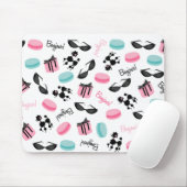 Franse Macarons Poodles & Sunbril Mousepad Muismat (Met muis)