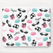 Franse Macarons Poodles & Sunbril Mousepad Muismat (Voorkant)