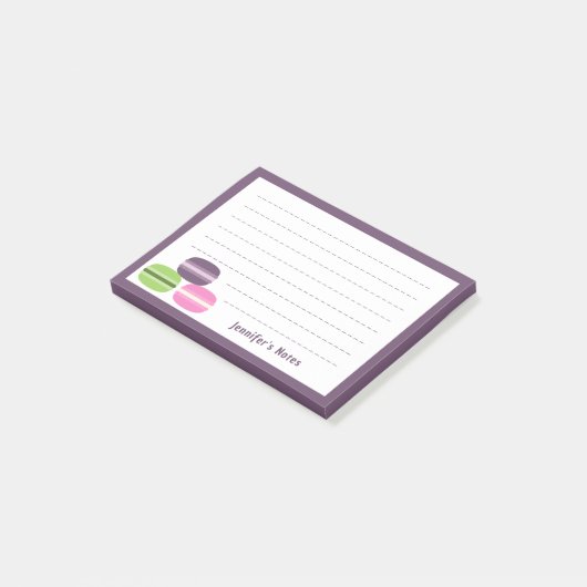 Franse Macarons Post-it® Notes (Schuin)