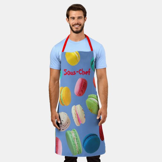 'Franse Macarons' Schort (Gedragen)