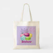 Franse Macarons Tote Bag (Achterkant)