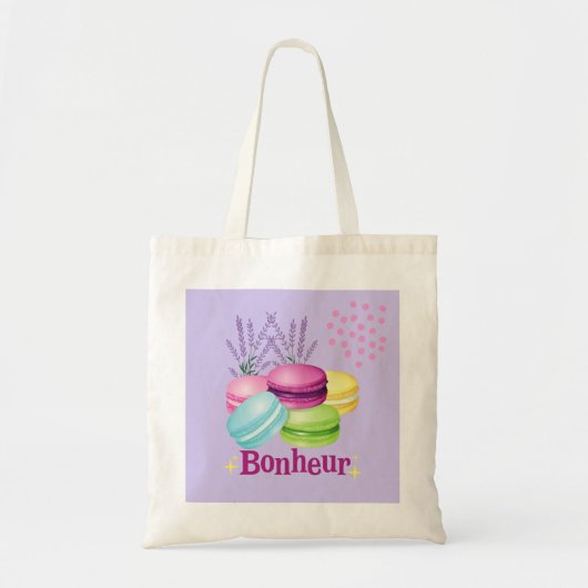 Franse Macarons Tote Bag (Voorkant)