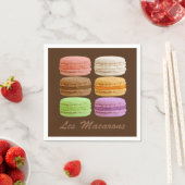 Franse macarons, veelkleurige pastels 3 ring binde servet (Insitu)
