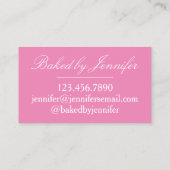 Franse Macarons Voedsel Bakken Gebak Chef Bakkerij Visitekaartje (Achterkant)