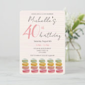 Franse Macarons Waterverf Handgeschilderd op maat Kaart (Staand voorkant)