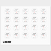 Franse Macarons wit script Ronde Sticker (Vel)