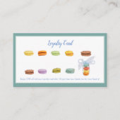 Franse Macaroons Bakkerij Smaak Loyaliteit Klantenkaartje (Voorkant)