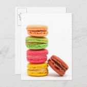 Franse macaroons briefkaart (Voorkant / Achterkant)