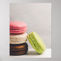 Franse macaroons in pastel- kleuren
