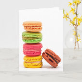 Franse macaroons kaart (Gele Bloem)