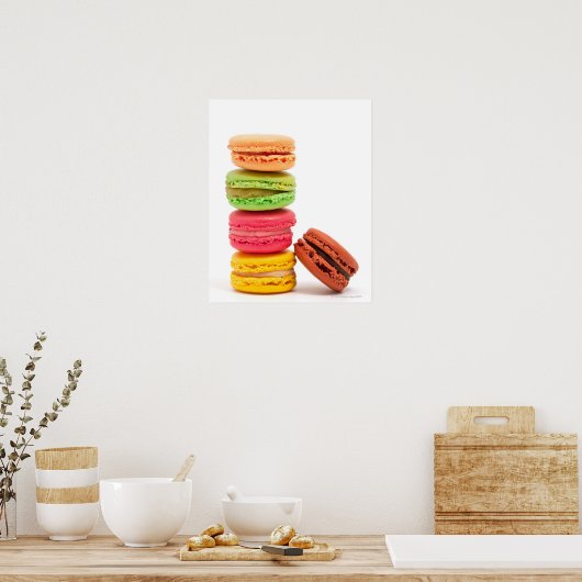 Franse macaroons poster (Keuken)