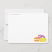 Franse macro's bevestigen notitiekaartje (Voorkant)