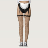 Franse Maid Lingerie Leggings (Voorkant)