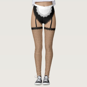 Franse Maid Lingerie Leggings