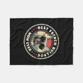 franse mam ooit retro franse bulldog lover eigenaa fleece deken (Voorkant (Horizontaal))