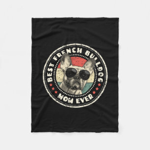 franse mam ooit retro franse bulldog lover eigenaa fleece deken