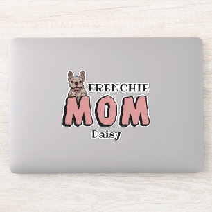 Franse Mama French Bulldog Liefhebber Bruin Sticker