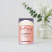 Franse Manicure Nail Technician Visitekaartjes (Staand voorkant)