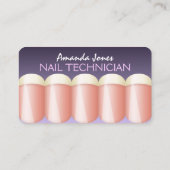 Franse Manicure Nail Technician Visitekaartjes (Achterkant)