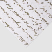 , Franse Manuscript Gold Harvest Letter Tissuepapier (Detail)