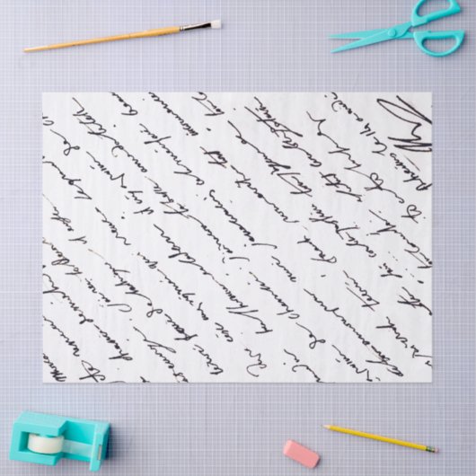 Franse Manuscript Napoleon  Letter Tissuepapier (Craft)