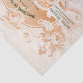 Franse Manuscript White Rose Flower Ephemera Decou Tissuepapier (Detail)