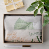 Franse Manuscript White Rose Flower Ephemera Decou Tissuepapier (Geschenk)