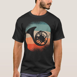 Franse marchingband voor paarden - Retro Horn3 T-shirt