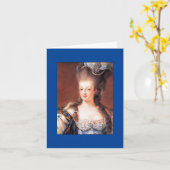 Franse Marie Antoinette Note Cards Kaart (Gele Bloem)