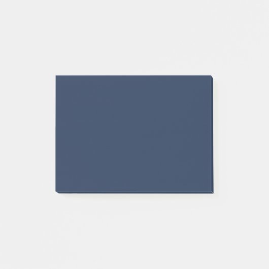 Franse marineblauwe effen kleur post-it® notes (Voorkant)