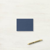Franse marineblauwe effen kleur post-it® notes (Op bureau)