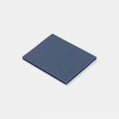 Franse marineblauwe effen kleur post-it® notes (Schuin)