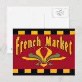 Franse MArket Briefkaart (Voorkant / Achterkant)