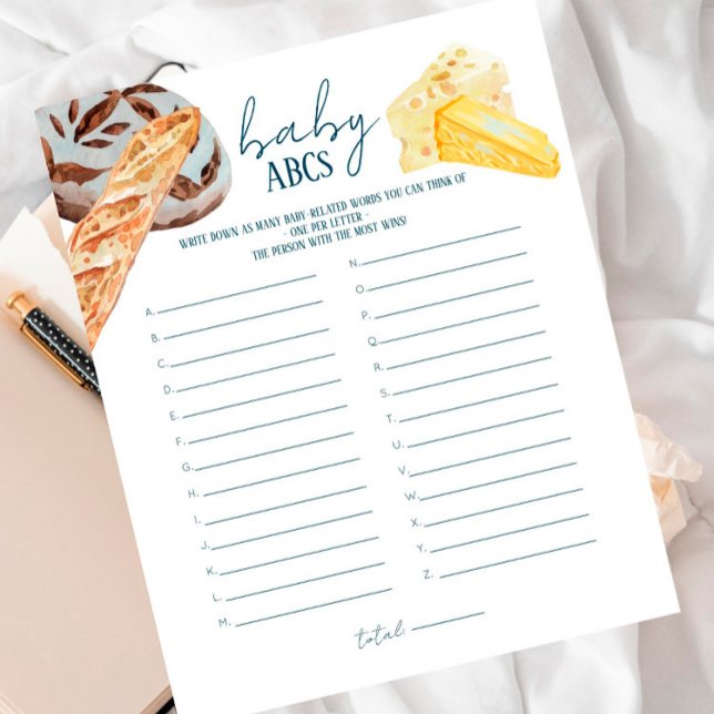 Franse markt - Baby shower Baby ABC's Game (Creator heeft geüpload)