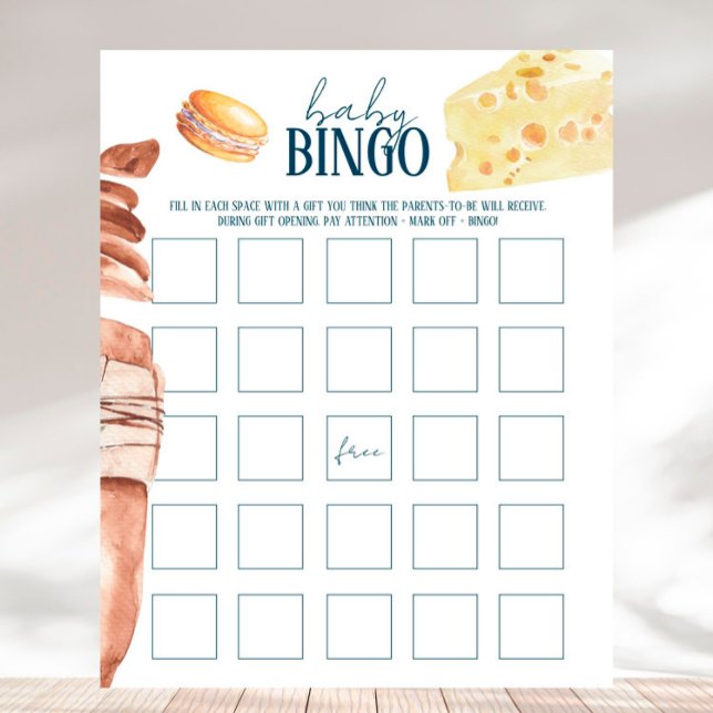 Franse markt - Baby shower Baby bingo Game (Creator heeft geüpload)