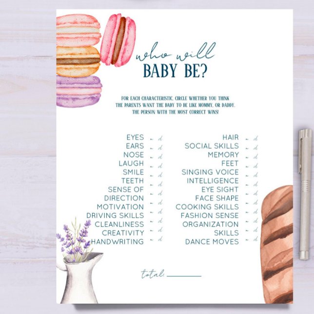 franse markt - Baby shower wie zal Baby zijn ? Gam (Creator heeft geüpload)