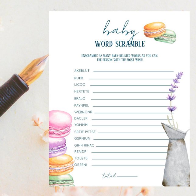 Franse markt - Baby Word Scramble Game (Creator heeft geüpload)