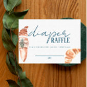 Franse Markt - Baguette - Inlegkaart voor luierspo Plaatskaartje