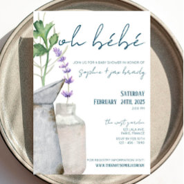 Franse markt - bloemen - uitnodiging tot Baby show