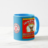 Franse markt gebrande koffie en cichorei mok (Voorkant rechts)