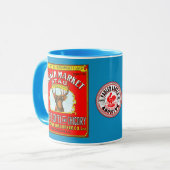 Franse markt gebrande koffie en cichorei mok (Voorkant links)