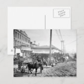 Franse markt in New Orleans, 1906 Briefkaart (Voorkant / Achterkant)