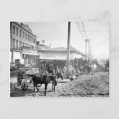 Franse markt in New Orleans, 1906 Briefkaart (Voorkant)