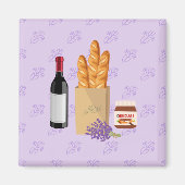 Franse Markt Lavendel Magneet (Voorkant)