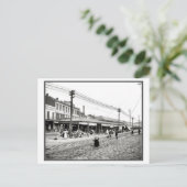 Franse markt New Orleans 1910 foto Briefkaart (Staand voorkant)