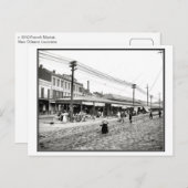 Franse markt New Orleans 1910 foto Briefkaart (Voorkant / Achterkant)