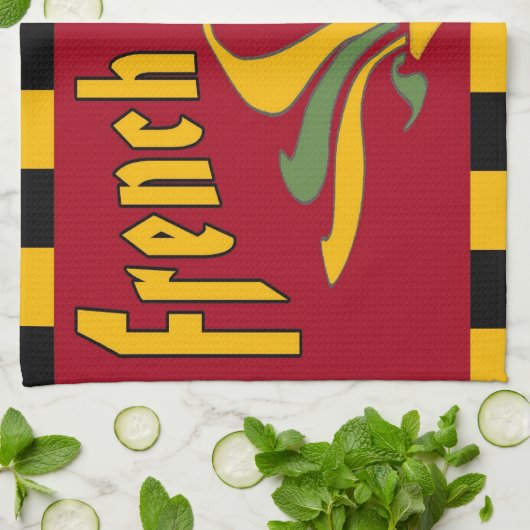 Franse markt, theedoek (Gevouwen)