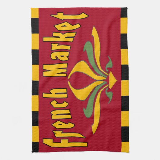 Franse markt, theedoek (Verticaal)